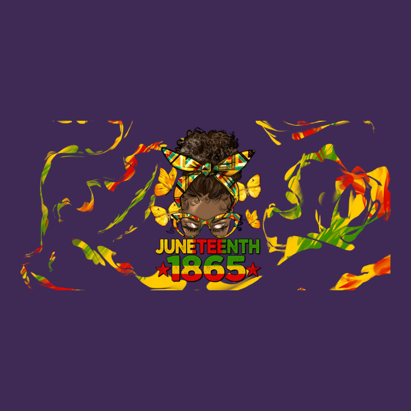 Juneteenth Afro Messy Bun Libbey Glass Premium Hoodie by HRA Design Shop | Teevron