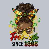 Free Ish Since 1865 Afro Messy Bun Premium Hoodie | Teevron