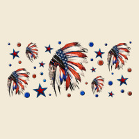 Patriotic Native American Headdress 16oz Libbey Cup Premium Hoodie | Teevron