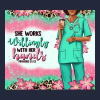 She Works Willingly With Her Hands Afro Nurse Premium Sweatshirt | Teevron