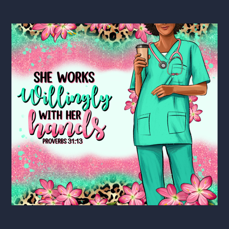 She Works Willingly With Her Hands Afro Nurse Premium Sweatshirt by RanaPortraitStore | Teevron