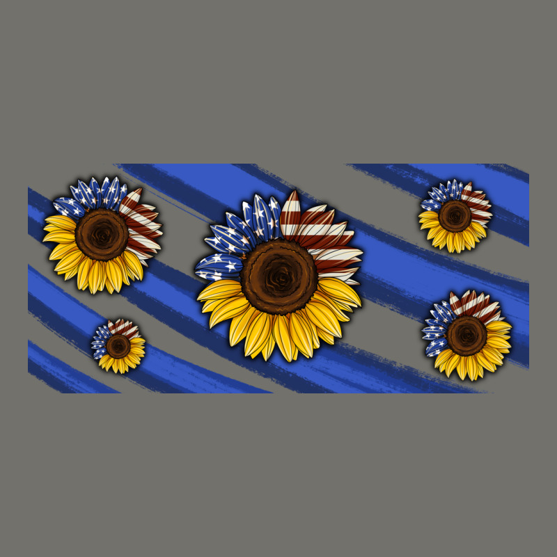 American Flag Sunflowers 16oz Libbey Cup Premium Hoodie by HRA Design Shop | Teevron