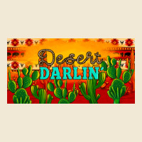 Desert Darlin' Aztec Desert Sunset License Plate Ladies Tee | Teevron
