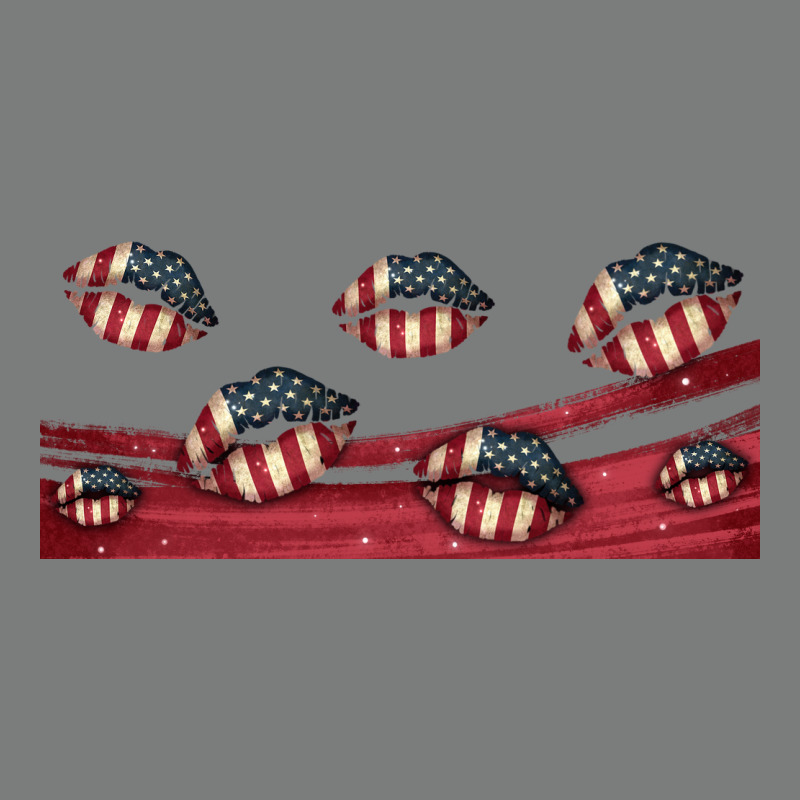 American Flag Lips 16oz Libbey Cup Premium Hoodie by HRA Design Shop | Teevron