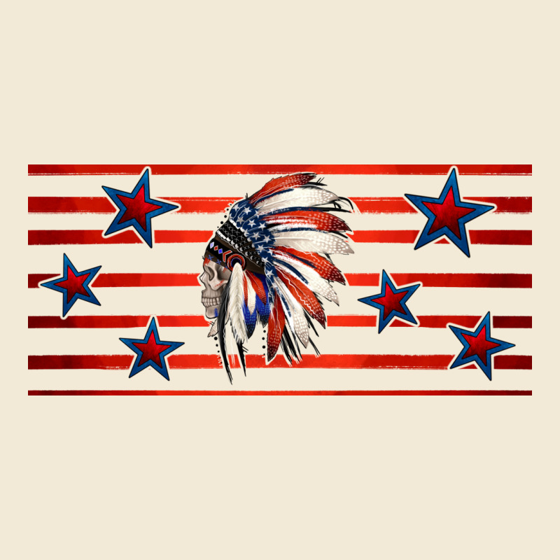 Patriotic Native American Headdress 16oz Libbey Cup Premium Hoodie by HRA Design Shop | Teevron
