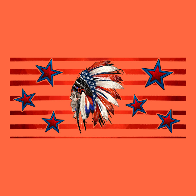 Patriotic Native American Headdress 16oz Libbey Cup Premium Hoodie by HRA Design Shop | Teevron