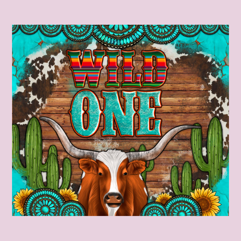Wild One Longhorn Gemstones Cactus And Sunflowers Ladies Tee by Artiststas | Teevron