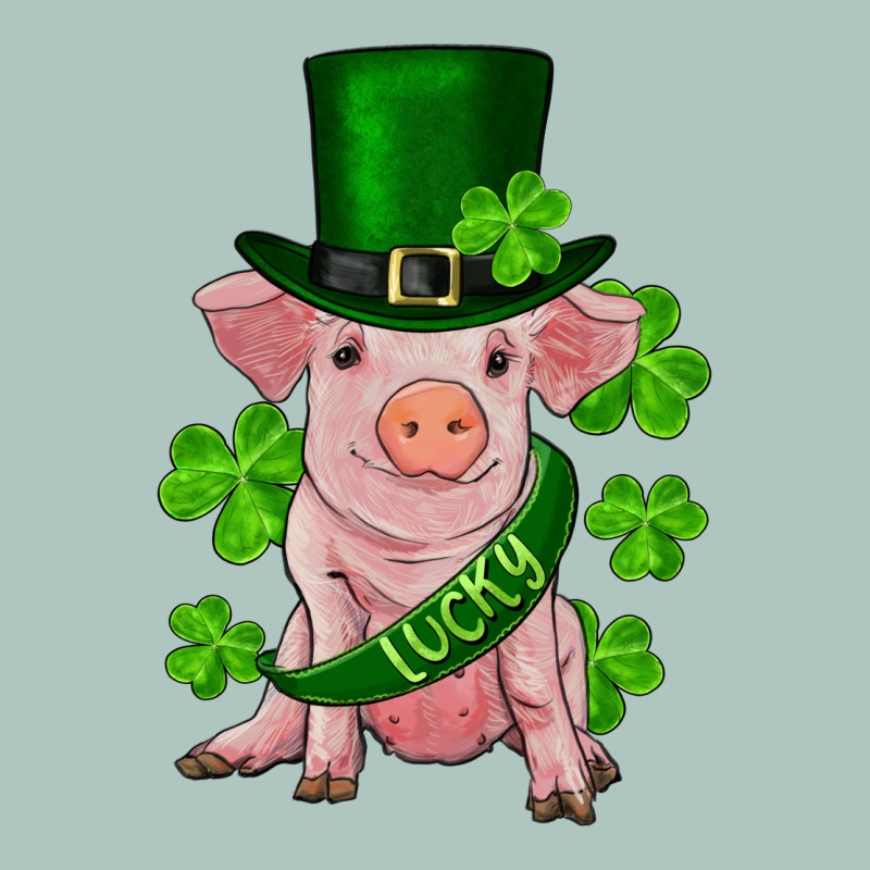 St. Patricks Day Lucky Baby Pig Premium Sweatshirt by RanaPortraitStore | Teevron
