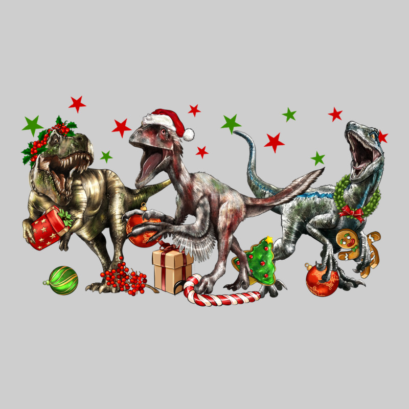 Three Christmas Dinosaurs Premium Tee by LillyAllenDesigns | Teevron