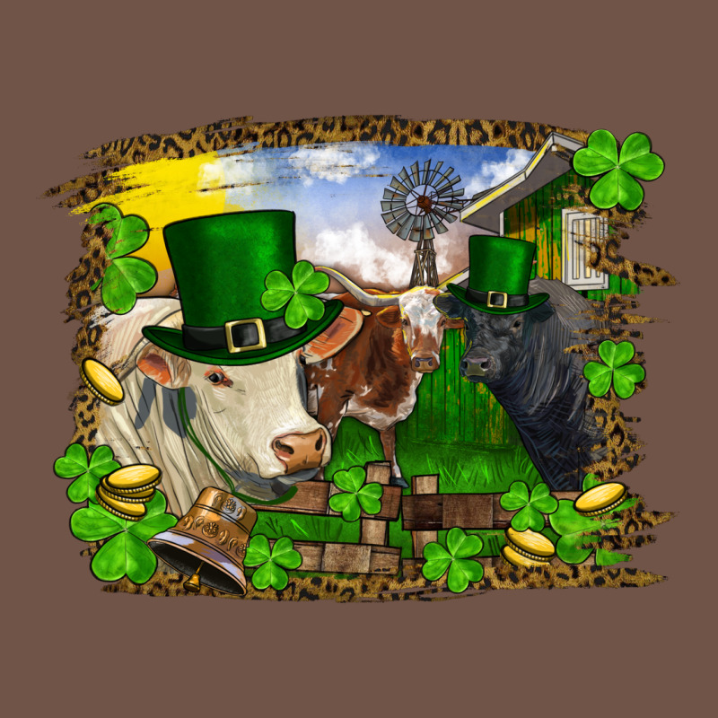 St Patricks Day Cows Premium Sweatshirt by RanaPortraitStore | Teevron