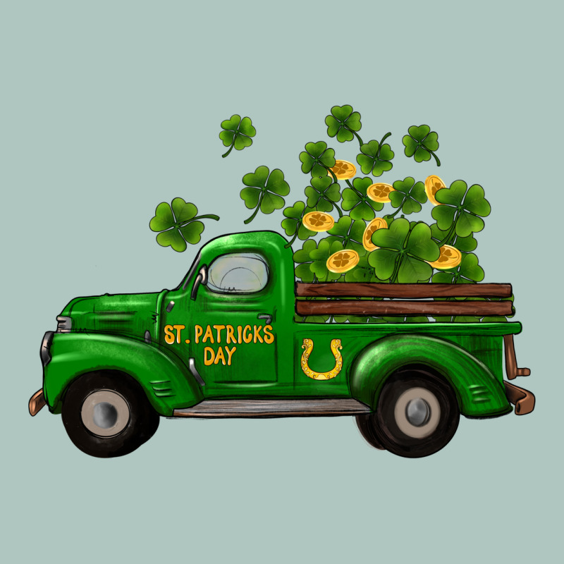 St Patricks Truck Shamrock Horseshoe Gold Premium Sweatshirt by RanaPortraitStore | Teevron