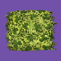 St Patricks Day Shamrock Leopard Background Premium Sweatshirt | Teevron
