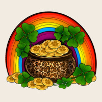 St Patricks Shamrock Gold Leopard Rainbow Premium Sweatshirt | Teevron