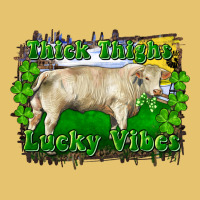 Thick Thighs Lucky Vibes Charolais Bull Premium Sweatshirt | Teevron