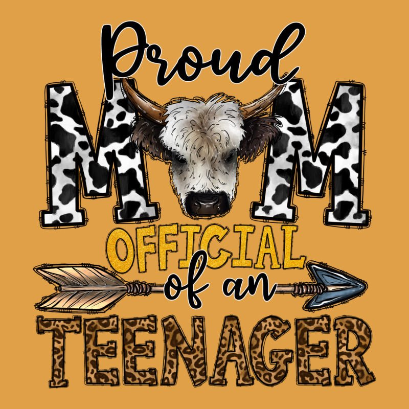 Proud Mom Official Of An Teenager Premium Hoodie by CowhideDigitalArt | Teevron