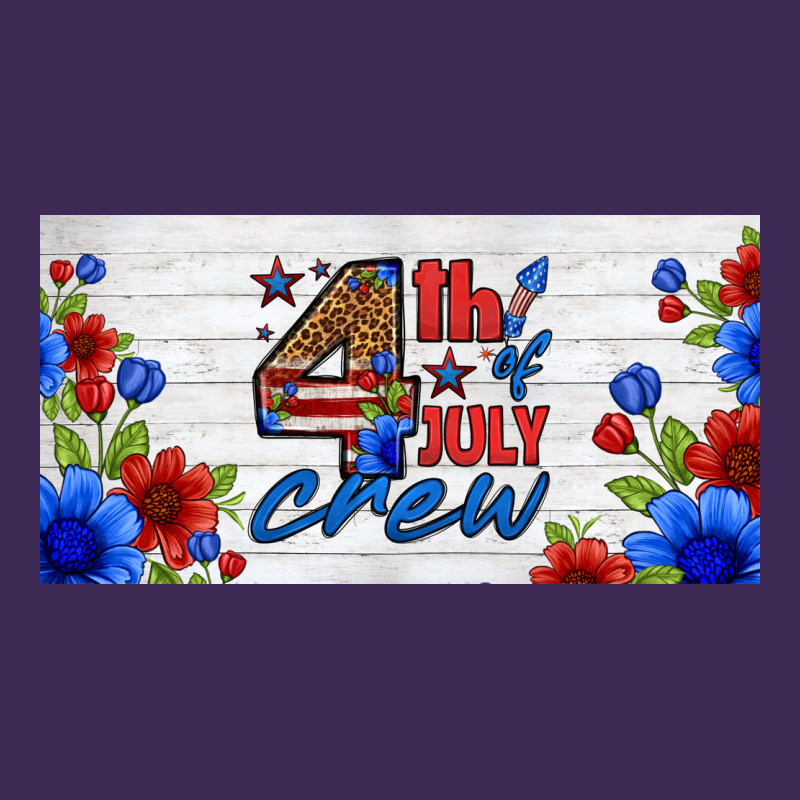 Floral 4th Of July Crew License Plate Premium Hoodie by HRA Design Shop | Teevron