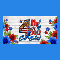 Floral 4th Of July Crew License Plate Premium Hoodie | Teevron