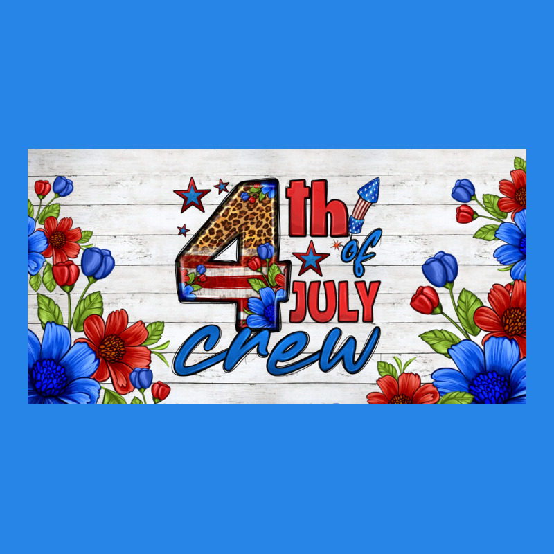 Floral 4th Of July Crew License Plate Premium Hoodie by HRA Design Shop | Teevron