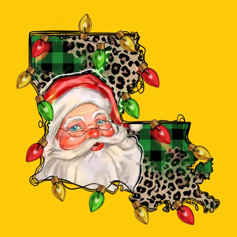 Louisiana Map Christmas Santa Premium Hoodie by FaDigitalArtStudio | Teevron