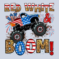 Red White Boom Monster Truck Premium Sweatshirt | Teevron