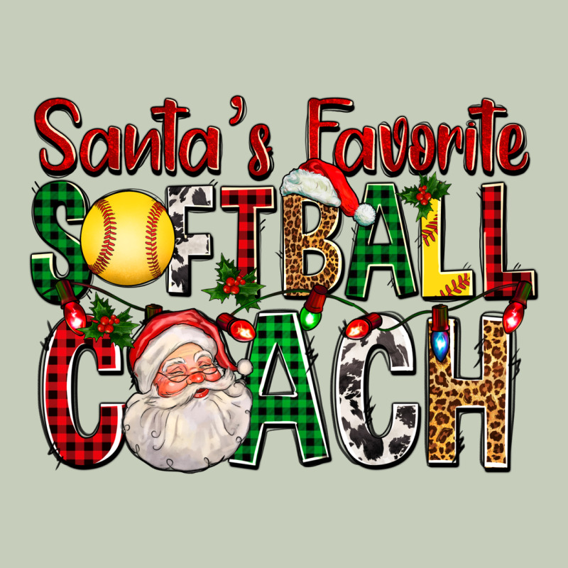 Santa's Favorite Softball Coach For Christmas Classic Tee by FaDigitalArtStudio | Teevron