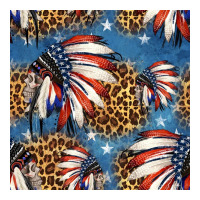 4th of july indian headdress seamless pattern | Teevron