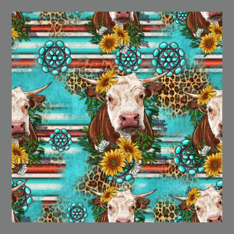 Charolais Cow Seamless Pattern Premium Hoodie by HRA Design Shop | Teevron