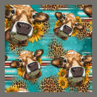 Western Sunflowers Cow Seamless Pattern Premium Hoodie | Teevron