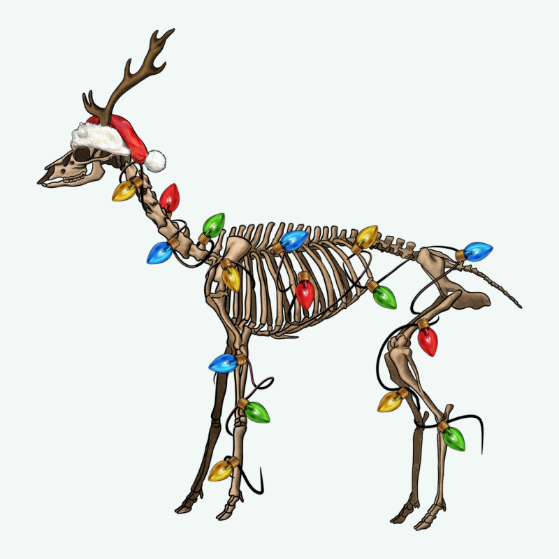 Christmas Deer Skeleton Premium Hoodie by FaDigitalArtStudio | Teevron