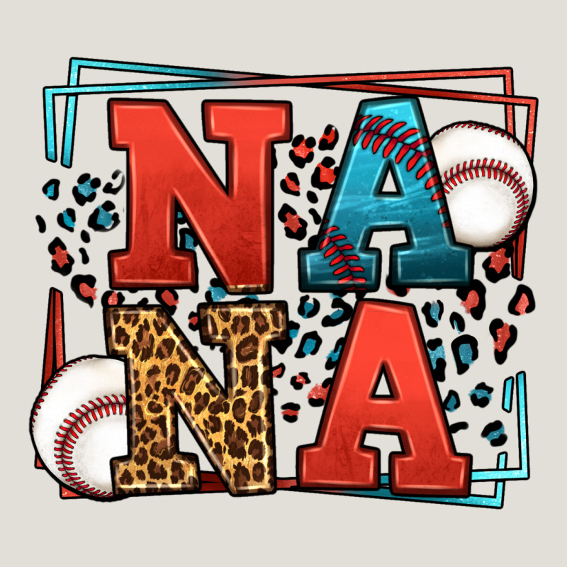 Baseball Nana Leopard Frame Heavy Core Tee by LillyAllenDesigns | Teevron