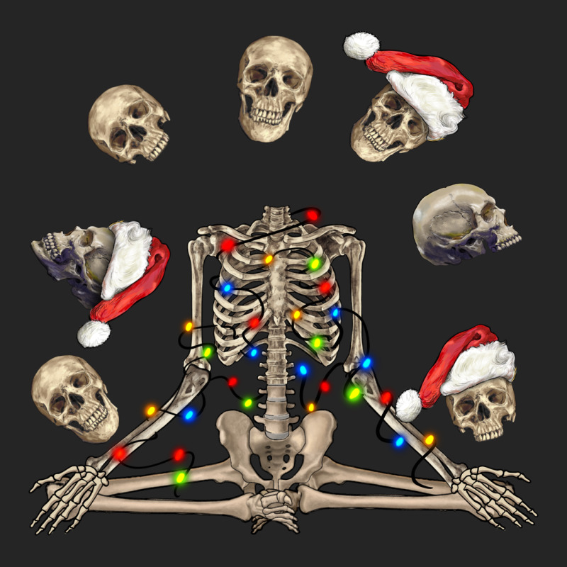 Christmas Human Skeleton And Skulls Premium Hoodie by FaDigitalArtStudio | Teevron