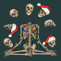 Christmas Human Skeleton And Skulls Premium Hoodie | Teevron