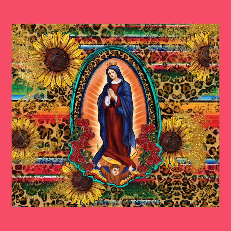 Sunflower Serape Lady Of Guadalupe Premium Sweatshirt by RanaPortraitStore | Teevron