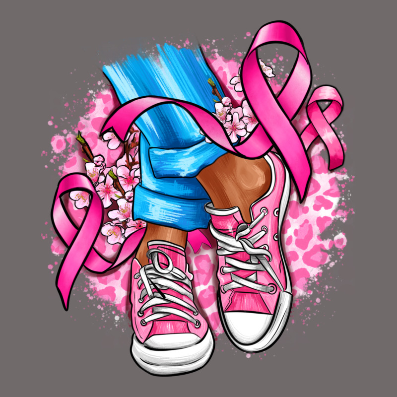 Cancer Ribbon Pink Converse And Flowers Urban Hoodie by AdoDesignShop | Teevron