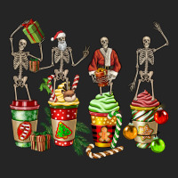 Christmas Skeleton Coffee Cups Premium Hoodie | Teevron
