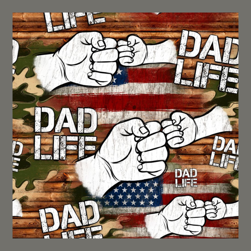 Dad Life Fist Bump Seamless Pattern Premium Hoodie by HRA Design Shop | Teevron