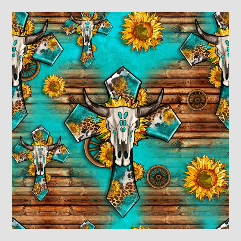 Bull Skull Cross Seamless Pattern Premium Hoodie by HRA Design Shop | Teevron