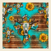 Bull Skull Cross Seamless Pattern Premium Hoodie | Teevron