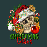 Christmas Vibes Human Skull Premium Hoodie | Teevron