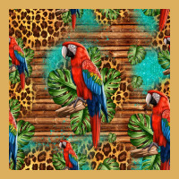 Macaw Parrot Seamless Pattern Premium Hoodie | Teevron