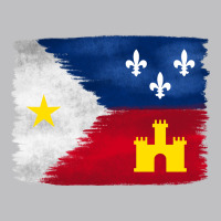Louisiana Flag Background Long Sleeve Tee | Teevron