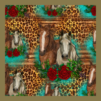 Horses With Roses Seamless Pattern Premium Hoodie | Teevron
