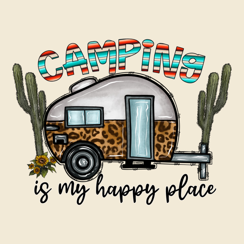 Camping Is My Happy Place Premium Hoodie by CowhideDigitalArt | Teevron