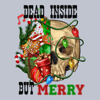 Dead İnside But Merry Human Skull Premium Hoodie | Teevron