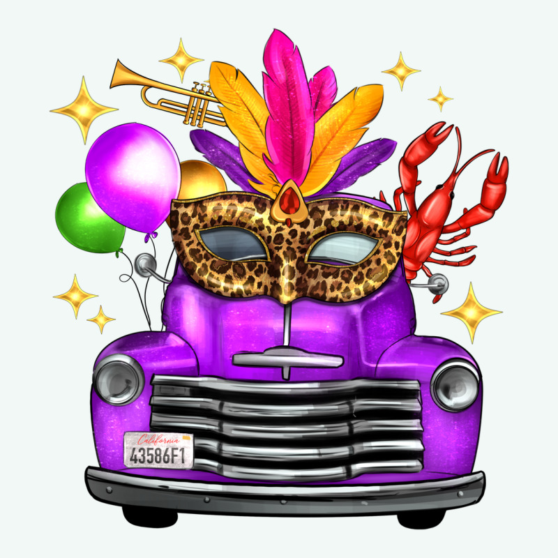 Mardi Gras Truck Leopard Mask Premium Hoodie by FaDigitalArtStudio | Teevron