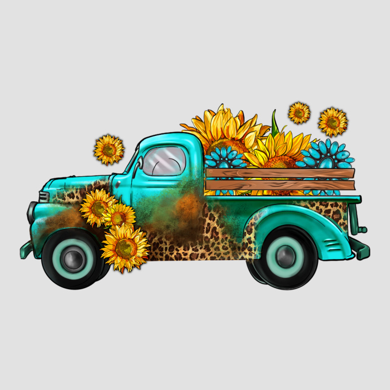 Farm Truck With Sunflower Premium Hoodie by HRA Design Shop | Teevron