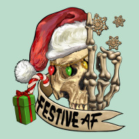 Festive Af Christmas Skull Premium Hoodie | Teevron