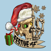 Festive Af Christmas Skull Premium Hoodie | Teevron