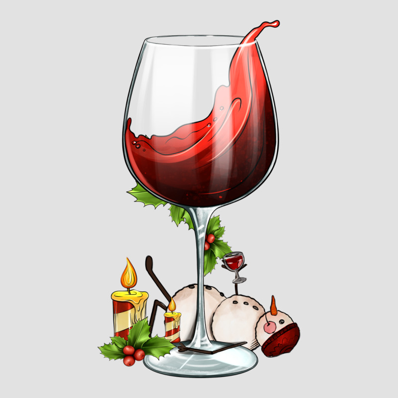 Christmas Wine Glass Premium Hoodie by FaDigitalArtStudio | Teevron