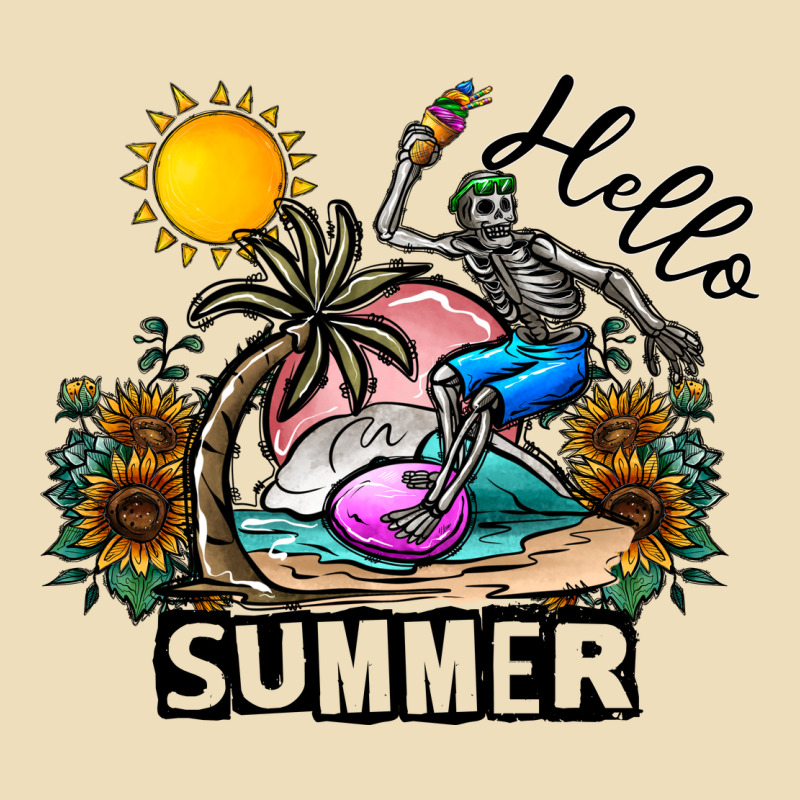 Hello Summer Premium Hoodie by CowhideDigitalArt | Teevron